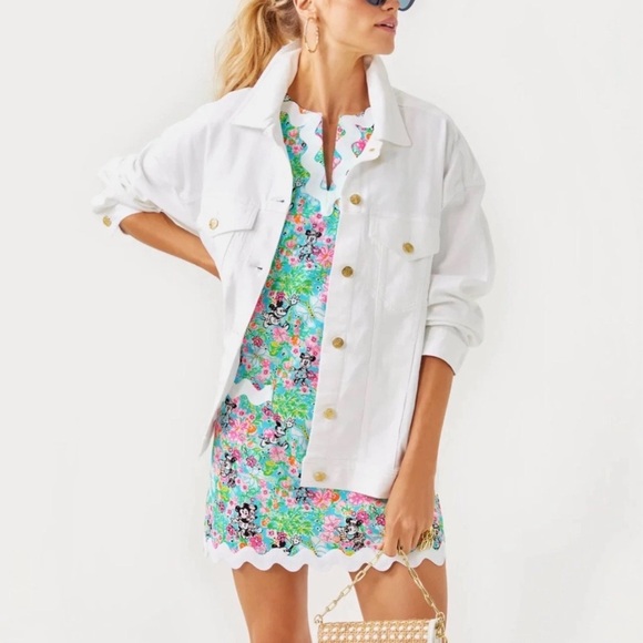 Lilly Pulitzer NWT Romey Shift Romper Lilly Hearts Disney $278 retail Size 6 - Picture 5 of 5